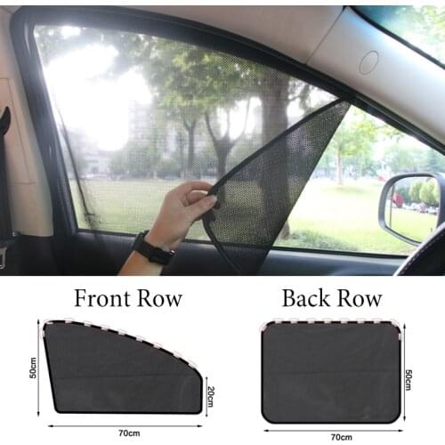 1Pcs Magnetic Car Sun Shade Window Mesh Summer Breathable UV Protection Car Curtain Sun Visor Side Window Mesh Car Accessories