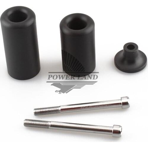 Motorcycle Falling Protectors Parts No Cut Delrin Frame Slider Anti Crash Frame Caps Black for Kawasaki ZX-6R/ZX-6RR 2003-2004