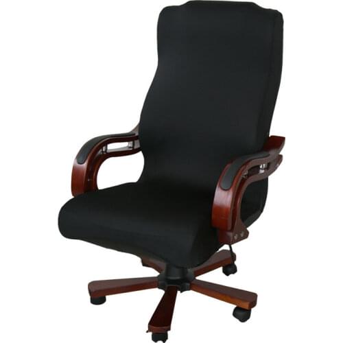 Office Chair Covers Computer Universal Stretch Boss Chair Cover Modern High Back Rotating Lift Arm Chair Cover Large Size
