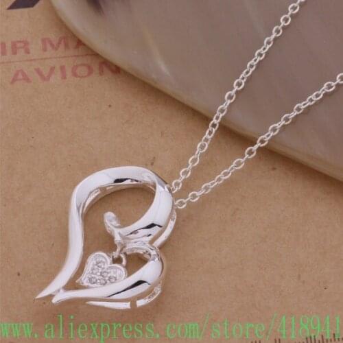 Silver Plated Necklace Silver Plated fashion jewelry pendant /bdhajuoa akcajbja AN165