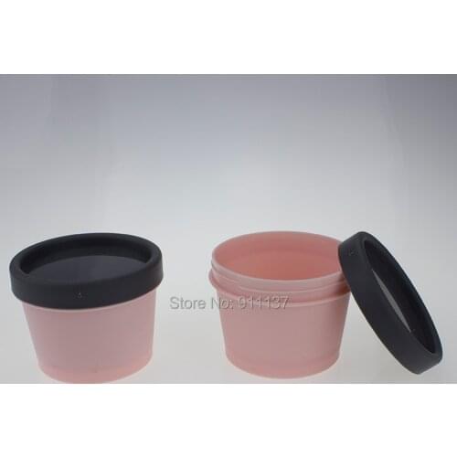 100pcs pp empty cosmetic 100 ml screw top jar , plastic 100ml packaging jars with lid , frost pp 100g plastic jar for cosmetic