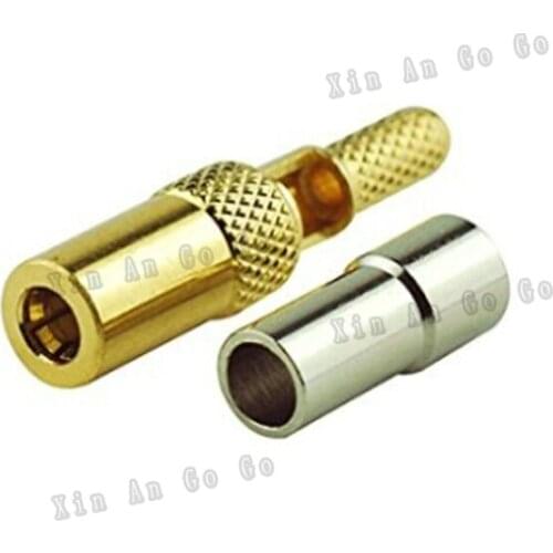 RF connector SSMB female Crimp Jack connector for RG316 RG174 LMR100 cable fast ship