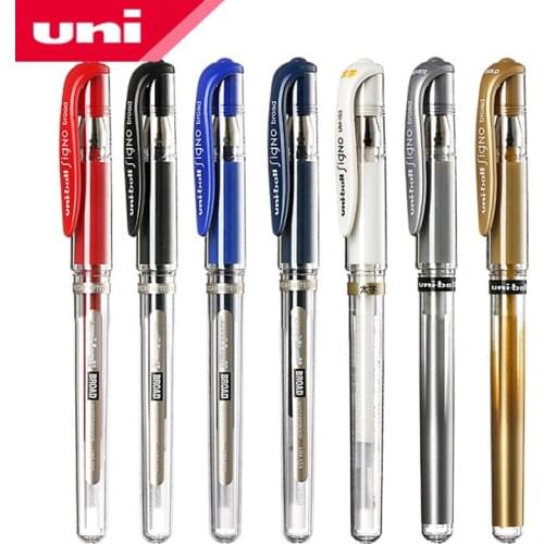 20 Pcs/Lot Mitsubishi Uni UM-153 Gel Ink Pen 1 mm Gel Pens 6 Color Optional Writing Supplies Office & School Supplies wholesale