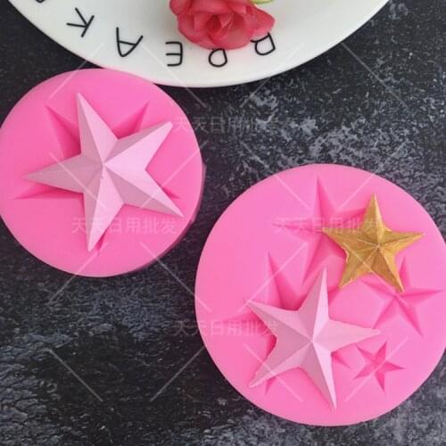 1Pcs Star Shape Silicone Fondant Molds Baby birthday Holiday Party Cake Decorating Tools Chocolate Moulds Articles