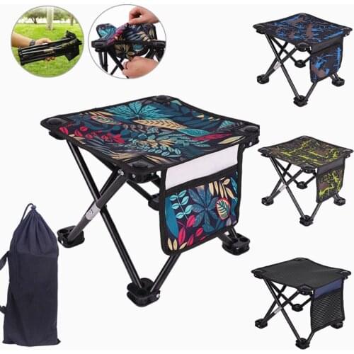 Folding Fishing Chair Lightweight Picnic Camping Chair Foldable Stainless Steel Oxford Cloth Convenient Fishing Accessories