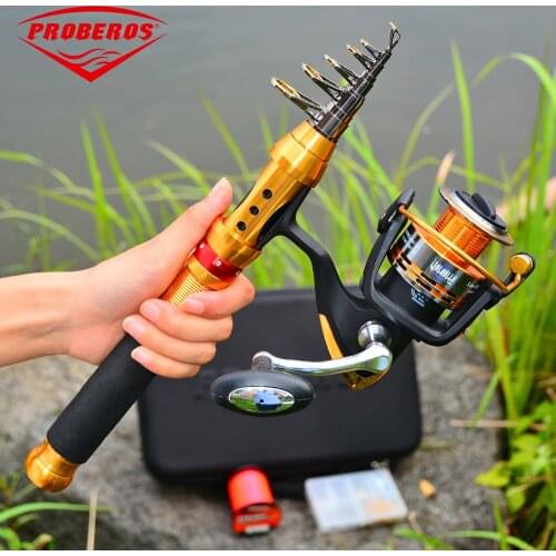 2019 Strong Bag 1.5M-3.6M Comdaba Style High Carbon Telescopic Fishing Rod 7/9/11/12 Sections Metal Handle Sea Fishing Rod Set