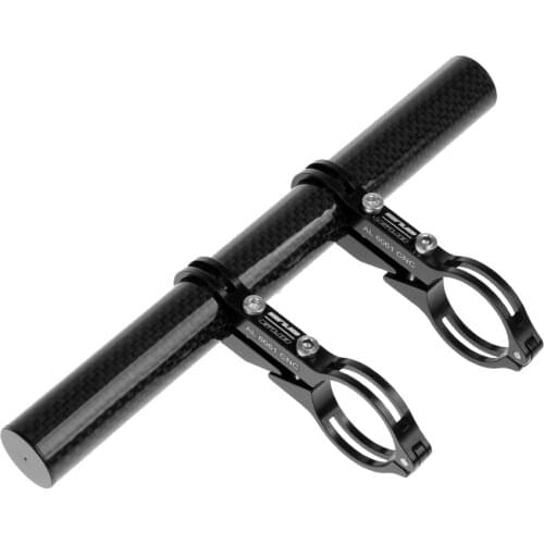 20cm Aluminum Alloy Bike Handlebar Extender Cycling Mount Bracket Carbon Tube Bicycle Stand Holder for 22.2-31.8mm Handlebar