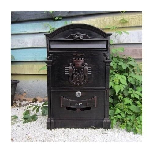 European-style villas mail outdoor wall newspaper boxes Wall pastoral retro hot new mail post box