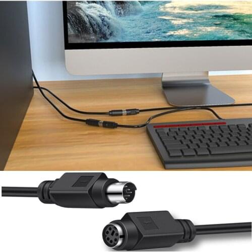 1.5M PS/2 Male to Female/Male to Male Extension Cord For PS/2 Mouse Keyboard Scanner