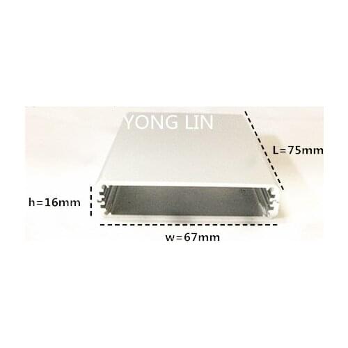 1 piece Aluminum BOX/PCB BOX/ aluminum abs enclosure16*67*75mm.aluminum junction housing aluminum electronics box