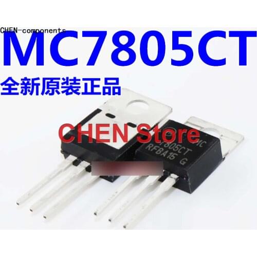 10pcs Imported new original 7805CT MC7805CT TO-220 three-terminal regulator tube