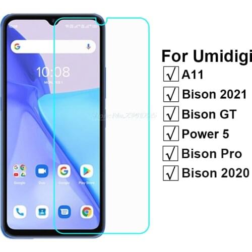2-1PC Protective Glass For Umidigi Power 5 Tempered Glass Screen Protector For UMI A11 Pro Max Umidigi Bison Pro GT 2021 Vidrio