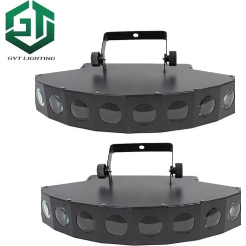 2pcs/lot High quality LED eight-beam fan beam bar light beam laser RGBW scanner dj club disco light Scanner Eight Eyes LED Lamp