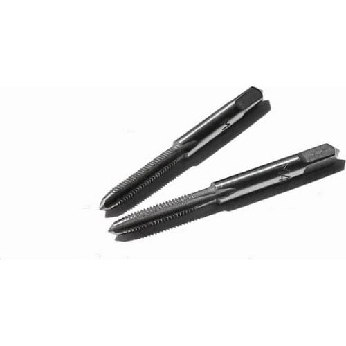 Free shipping 9SiCr steel made 2PCS Metric M4mm Manual straight Tap hand screw Taps M4*0.7 for manual workpiece