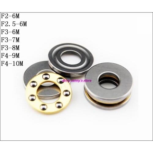 20-30pcs/Lot F2-6M , F2.5-6M , F3-6M , F3-7M , F3-8M , F4-9M , F4-10M Axial Ball Thrust Bearing Brand New