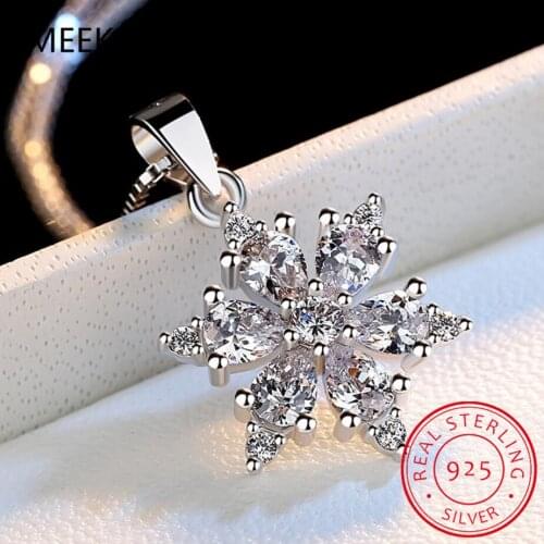 925 Sterling Silver New Woman Pendants High Grade Zircon Necklaces Pendants Original Design Fashion Brand Jewelry
