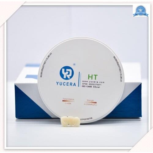 HT White Dental Zirconia Block Zirconium Blank Disc with 120000Mpa Bending Strength CAD CAM Zirconia Blocks Manufacturer