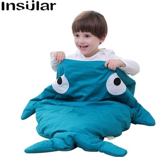 Shark Baby Sleeping Bags Winter Baby Sleep Sack Warm Baby Blanket Swaddle