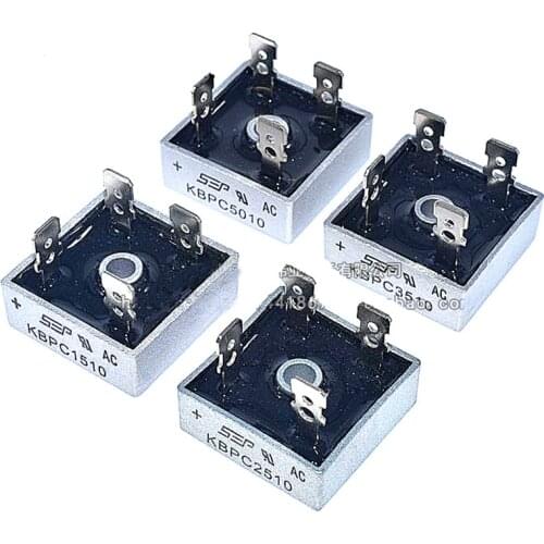 50pcs/lot diode bridge KBPC1510 KBPC2510 KBPC3510 KBPC5010 50A 1000V diode bridges rectifier power rectifier diode
