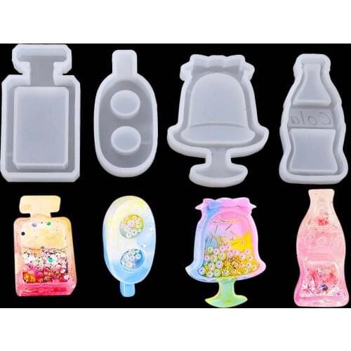 DIY Multiple Style Jewelry AccessoriesTools Mold Silicone DrinkBottle Cola Ice CreamMoulds Used For Mobile Phone Case Decoration