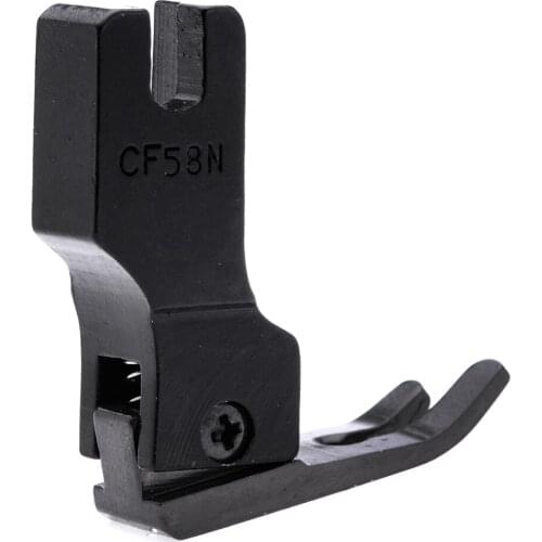 CF58N anti-static Black Plastic Bilateral Presser Foot For Flat Industrail Sewing Machine