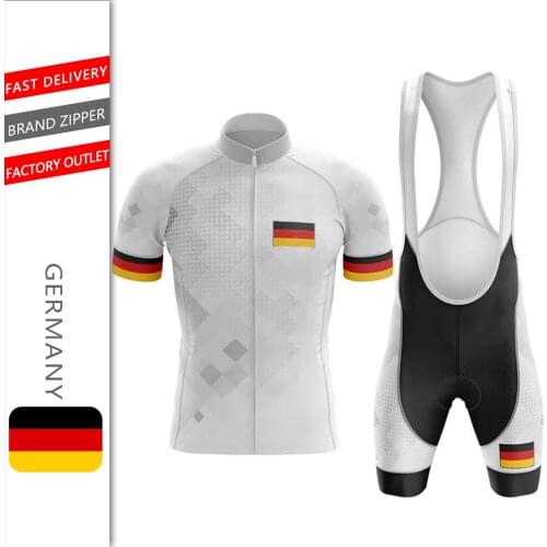 German Flag Jerseys Mountain Bike German flag Maillot Lciclismo New Summer Cycling Jersey Set Hombre men and women bike jersey