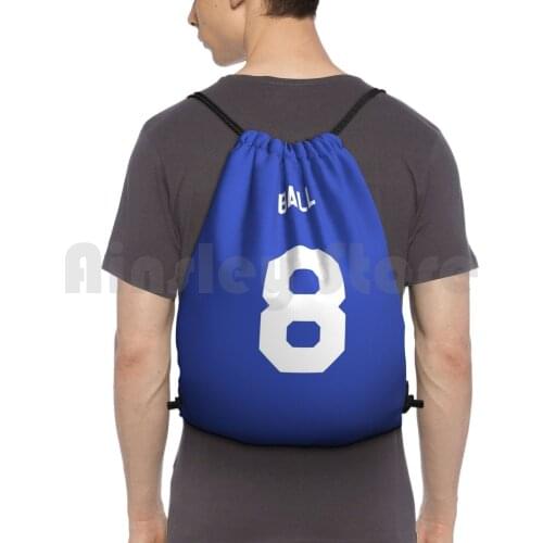 Ball Number 8 Shirt Backpack Drawstring Bags Gym Bag Waterproof Football Name Number Top Phone Cover Player Footy Sport