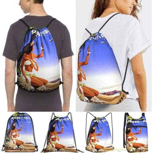 Canadian Pacific Across The Pacific Pressurized Aircraft Men Travel Sports Gym Bag Women Drawstring Bags Sackpack Backpack