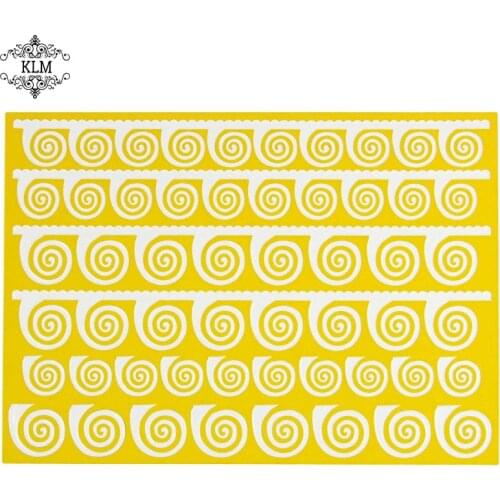 KLM-B007 New cake lace decoration silicone mold Chocolate lace cake decoration mould