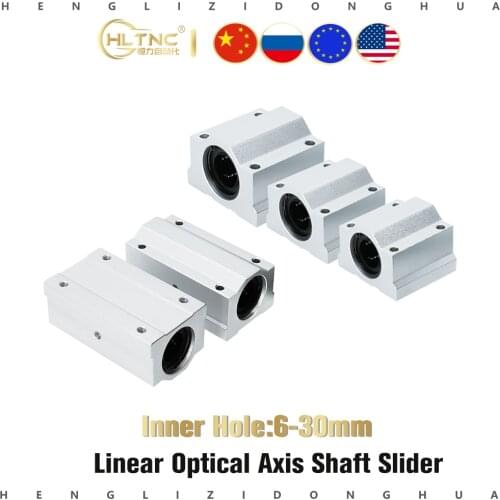 Linear Motion Ball Bearing Slide Block Bushing SC8UU SCS8LUU SC10LUU SCS12UU 16UU 20UU 25UU 30UU Linear Shaft 3D Printer Parts