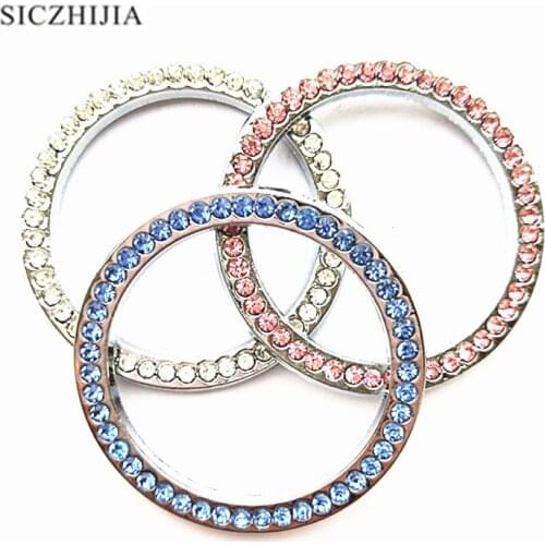 Fashion Crystal Rhinestone Car Start Stop Ignition Button Decoration for Geely Vision SC7 MK CK Cross Gleagle SC7 Englon SC3