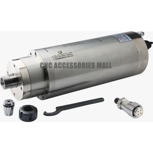 High torque 7.5KW ER25 Water cooled spindle motor 380V/220V 18000rpm for Engraving Stone with 4 bearings