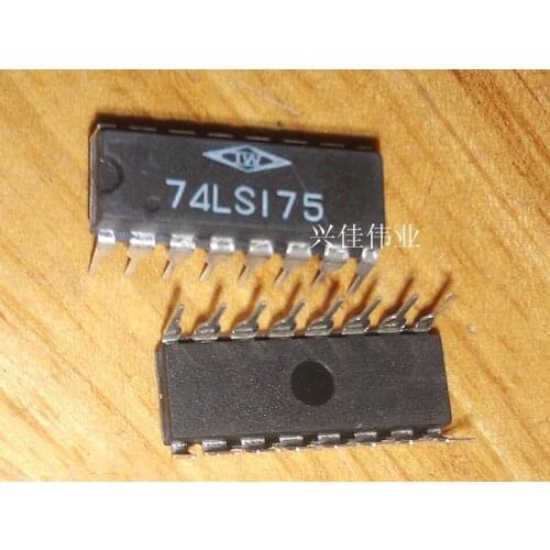 10PCS New 74LS175 SN74LS175N HD74LS175P DIP16 Quad D- type flip-flop