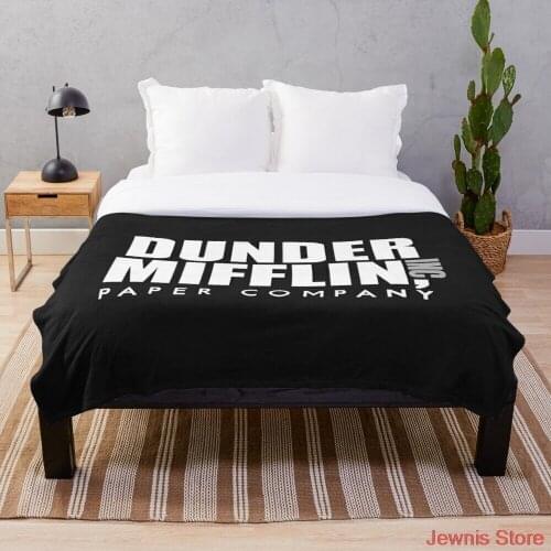 DUNDER MIFFLIN Throw Blanket Creative Printed Soft Bath For Travel Blanket four season Outdoor Bedspread On The Bed