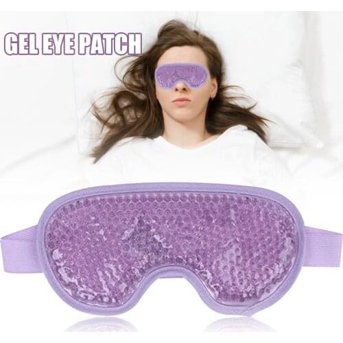 Cooling Eye Mask Ice Gel Sleep Mask Reusable Cold Frozen Eye Compress Ice Pack for Puffy Eyes Dry Eyes Stress Relief A7
