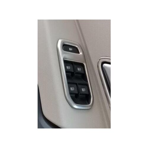 Stainless steel interior door window switch control decorative cover trims for Dacia Renault Duster 2018-2021