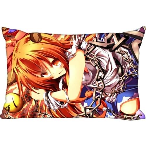 Custom Pillowcase Ibuki Suika rectangle Zipper Pillow Throw Pillow Case Cover 45x35cm(One Side) Printed