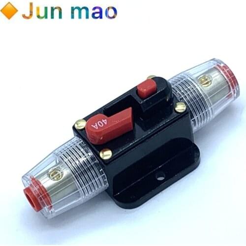 100A 50A 60A 80A 150A 12V 24 Car Truck Audio Amplifier Circuit Breaker Fuse Holder AGU Style Stereo Amplifier Refit Fuse Adapter