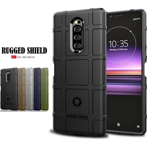 Shockproof Case for Sony Xperia1 Case Coque Sony Xperia 10 Plus Case Carbon Fiber for Sony Xperia 5 Cover Xperia 1 Xperia10 10