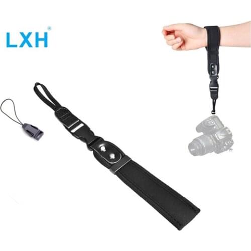 LXH Camera Wrist Strap Neoprene Adjustable Wrist Hand Strap For Sony Fujifilm Nikon Olympus Canon DSLR Camera Strap