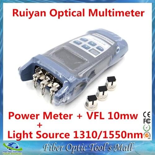 Ruiyan RY-OM3205C Fiber Optic Multimeter (Optical Power Meter+1310/1550nm Optical Light Source+10mw Visual Fault Locator VFL)