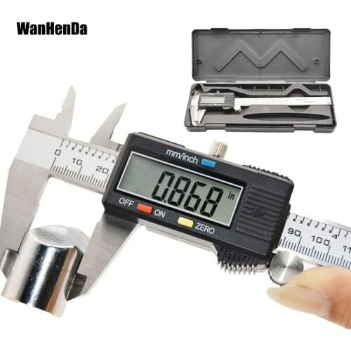 6 Inch 0-150mm matel caliper Measuring Tool Stainless Steel Caliper Digital Vernier Caliper electronic vernier calipers