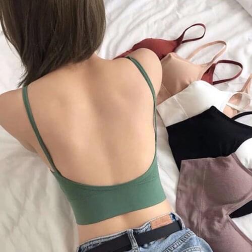 Sports Bra Womens Tube Top Unwired Bra Tank Top Bras For Women Yoga Underwear Yoga Fitness Bra Sweat suit Sport Sling Top