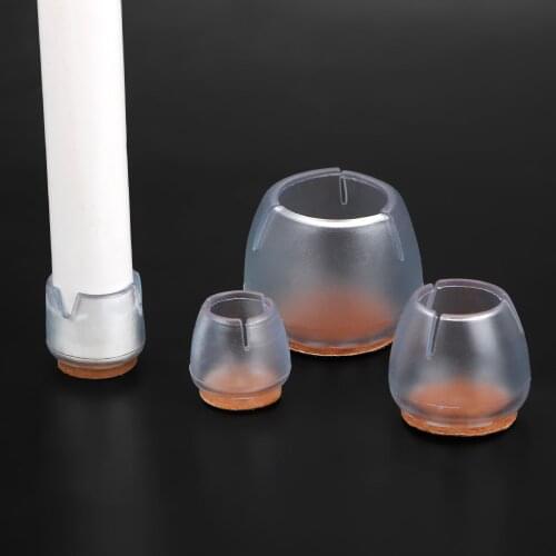 Chair leg Protector 16 Pcs/set Furniture Table leg Covers PVC Chair Leg Round Caps For Kitchen Cabinets Furnitures Chairs