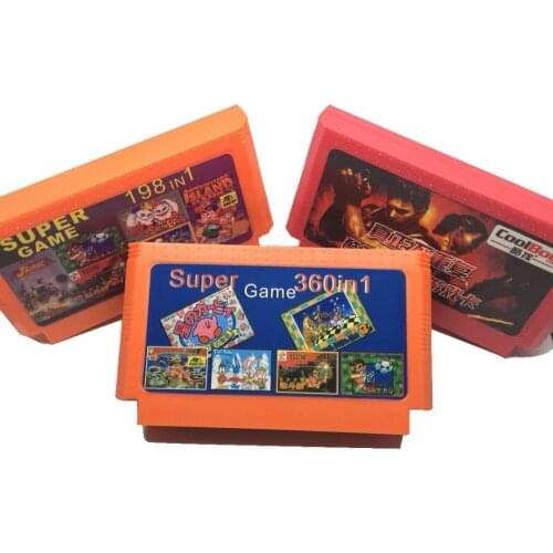 Hot Sale 3 piece Game Collection (400 in 1 + 198 in 1+ 360 in 1) 60 Pins Game Cartridge For 8 Bit Game Console