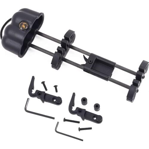 1Pc 5 Spot Arrow Quiver Holder Quick Release Lock Case Archery Compound Bow Black