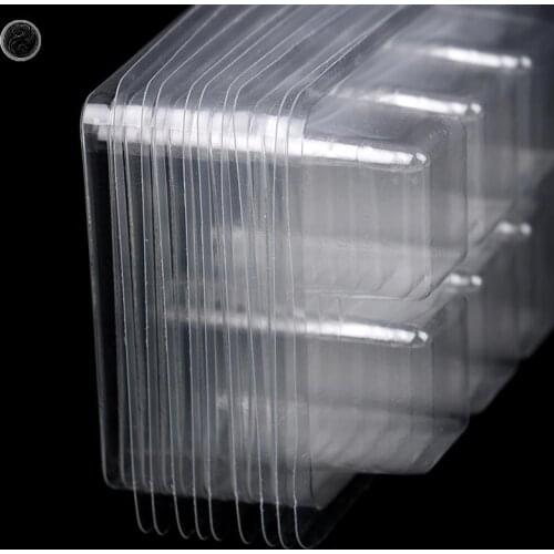 10pcs Wax Melt Molds Clear Empty Plastic Wax Melt Clamshells For Wickless Wax Melt Candles Boxes