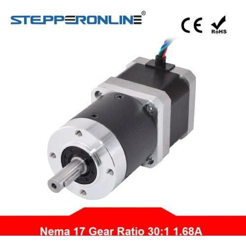 30:1 High Precision Planetary Gearbox Stepper Speed Reducer Nema 17 Stepper Motor 1.68A for CNC Robotic