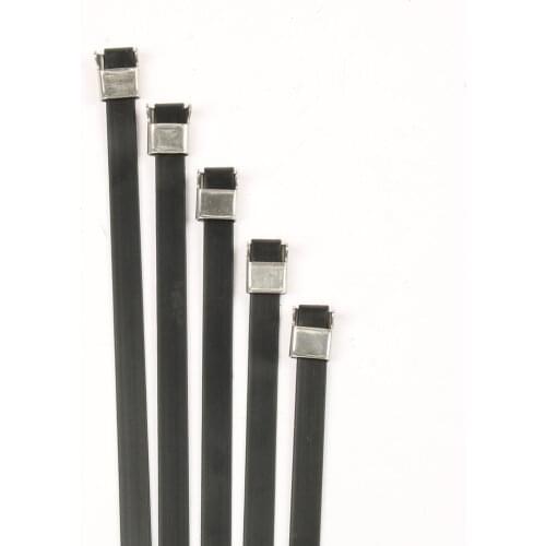 5.5*600 5.5mm 5.5x600Stainless Steel Zip PVC coating Strong Stainless Steel Grade Metal Cable Ties Zip Tie Wraps