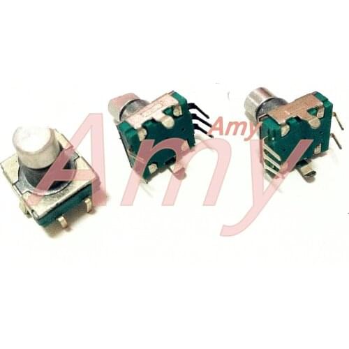 50pcs/lot EC11 type encoder with switch 30posioning a few pulse long 10mm vehicle DV volume potentiometer